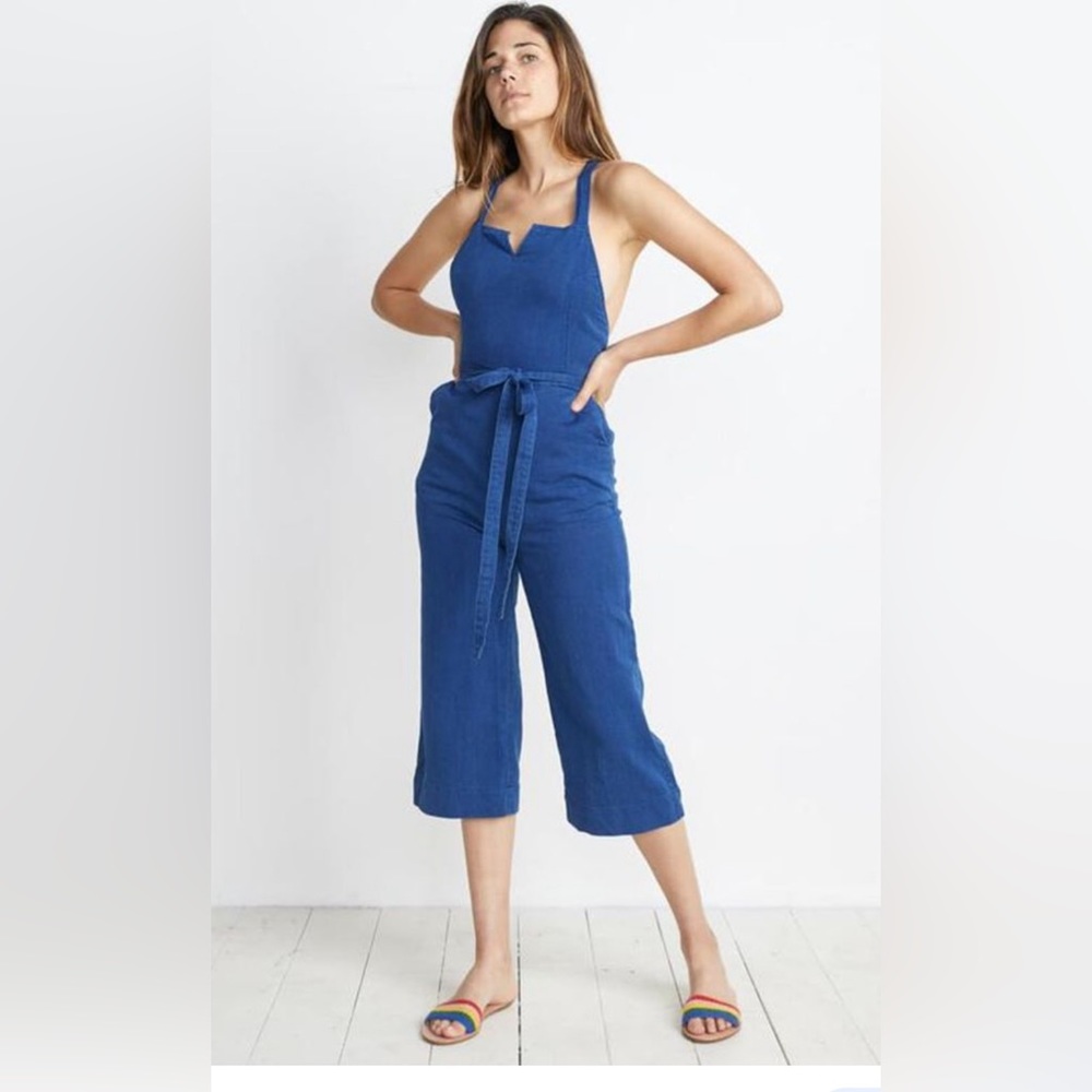 Marine Layer Blue Jumpsuit Effortless Style